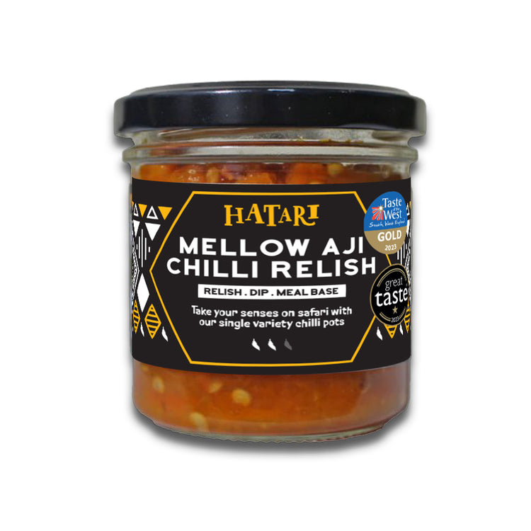 Jar of Hatari Mellow Aji Relish